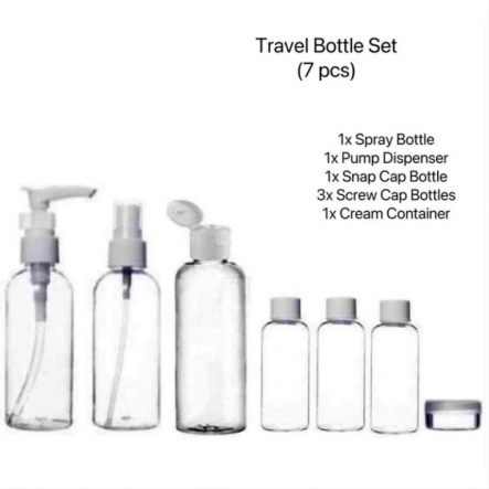 7 pcs Travel Bottle Set