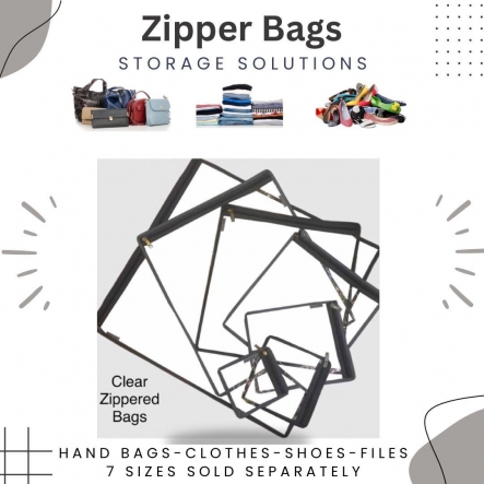 Clear Plastic Zippered Bags